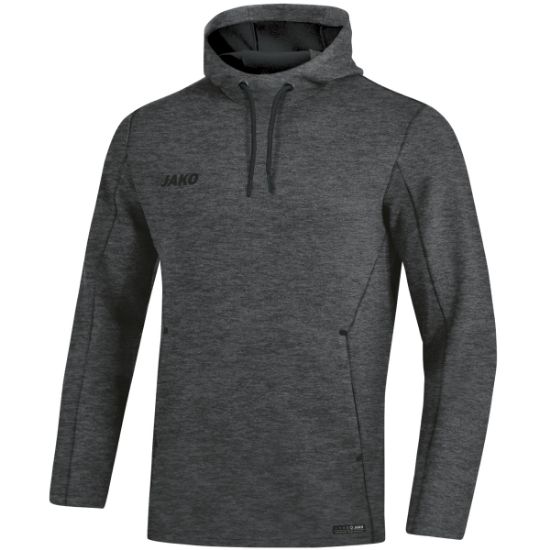 Afbeeldingen van Sweater met kap Premium Basics antraciet gemeleerd